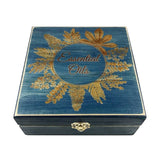 Botanical Plants Box - Essential Oil Storage Box 25 Slot 15ml - Pine - Choose Finish and Custom Laser Engravings - Fit dōTERRA Young Living