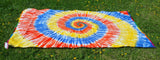 Table cover, tiedye flat sheet, Beach Towel, Beach Throw, Wall Tapestry, Couch Throw, Tie-dye Sheet, Tie-dye Tapestry, xmas gift for her