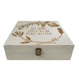 Wildflower Garden Box - Essential Oil Storage Box 58 Slot 15ml - Pine - Choose Finish and Custom Laser Engravings - Fit dōTERRA Young Living