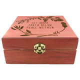 Sky Above Earth Below - Essential Oil Storage Box 25 Slot 15ml - Pine - Choose Finish and Custom Laser Engravings - Fit dōTERRA Young Living