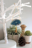 Agate Geode Ornament Set