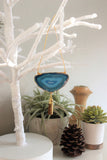 Agate Geode Ornament Set