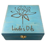 Essential Oils w/ NAME!! Essential Oil Storage Box 25 Slot 15ml -Pine- Choose Finish and Custom Laser Engravings - Fit dōTERRA Young Living