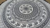 Mandala roundie, beach roundie, xmas gift for her, picnic round towel, bohemian round towel, mandala tapestry, roundie wall hanging