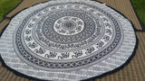 Mandala roundie, beach roundie, xmas gift for her, picnic round towel, bohemian round towel, mandala tapestry, roundie wall hanging