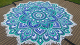 10% Off until May 31st/Coupon Code : FABMAY/Lotus Round Throw/Dining Table cover/Wall Tapestry/Boho Beach Throw /Hippie Throw