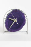 Purple Agate Desk Clock