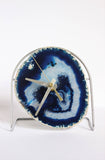Cobalt Blue Agate Desk Clock