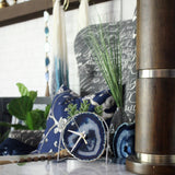 Cobalt Blue Agate Desk Clock