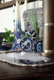Cobalt Blue Agate Desk Clock
