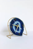 Blue Agate Desk Clock