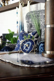 Blue Agate Desk Clock