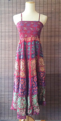 spaghetti dress, spaghetti strap gown, summer loose dress, gypsy dresses boho, gypsy short dress, gypsy summer dress, knee length dresses