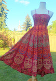 spaghetti dress, spaghetti strap gown, summer loose dress, gypsy dresses boho, gypsy short dress, gypsy summer dress, knee length dresses