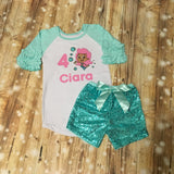 Bubble Guppies Molly Birthday Onesie Set Personalized w Name & Number
