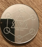 Sacred Geometry Mirror Magnet - 2 inches