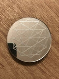 Sacred Geometry Mirror Magnet - 2 inches