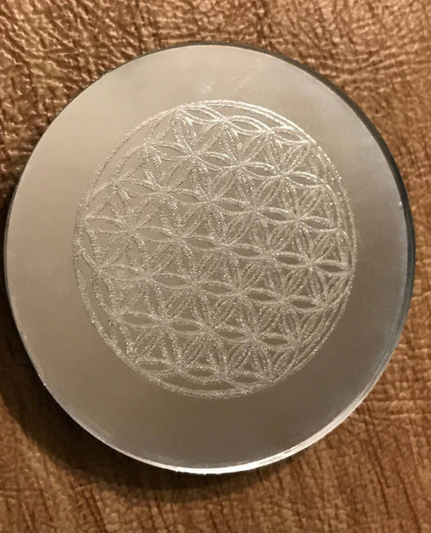 Flower of Life - Sacred Geometry Mirror Magnet - 2 inches