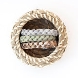 Braided Leather Bracelet Trio/Classic Neutrals
