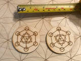 Sacred Geometry Wood Magnet - 2 inches