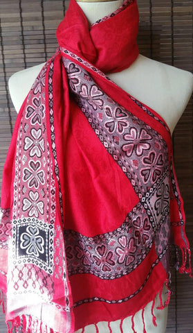 Pashmina blend scarf, silk blend shawl, pashmina scarf, large stole, Ethnic Scarf, Silk Scarf, Boho Shawl, xmas gift for her, blanket scarf