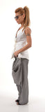Unique white shirt /White Cotton shirt/Extravagant shirt top/Sleeveless shirt /Asymmetric shirt/Summer Shirt
