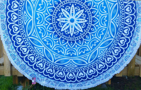 mandala roundie, beach towel round, circle mandala towel, picnic round towel, bohemian round towel, boho round throw, xmas gift for her