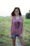 Indian Tank Top, Indian Shirt, Indian Tank, Boho Shirt, Boho Tank, Tribal Tank Top, Western Tank Top, Southern Tank Top, Country Tank Top