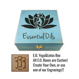 Yoga & Lotus Plant Medicine Box!! Essential Oil Storage Box 25 slot 15mls - fits dōTERRA Young Living and others