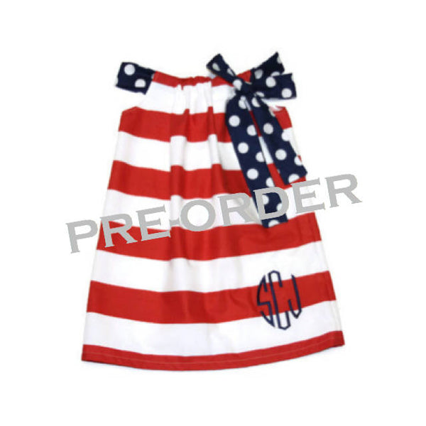 4th of July Pillowcase Dress, Patriotic Dress, Fourth of July Dress, Girls 4th of July Outfit, Independence Day Dress