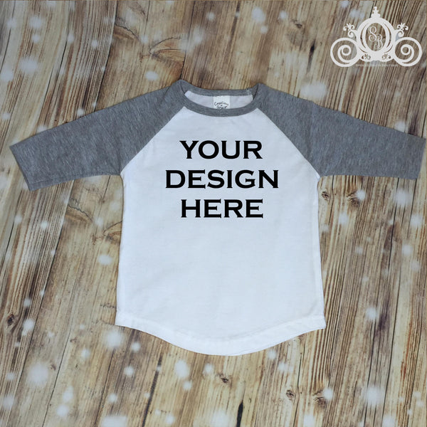 Fourth of July, 4th of July, Unisex Gray Baseball Raglan Shirt, Personalized, Monogram Shirt, Birthday Shirt, Toddler Shirt