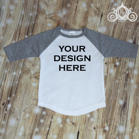 Fourth of July, 4th of July, Unisex Gray Baseball Raglan Shirt, Personalized, Monogram Shirt, Birthday Shirt, Toddler Shirt