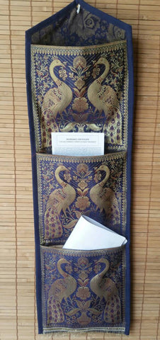 Boho document organizer, entryway organizer, wall mail organizer, entryway decor, rustic mail holder, wall pocket holder, gypsy room decor