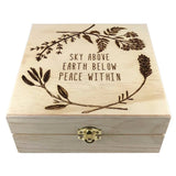Sky Above Earth Below - Essential Oil Storage Box 25 Slot 15ml - Pine - Choose Finish and Custom Laser Engravings - Fit dōTERRA Young Living