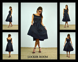 Little black dress/Woman cotton dress/Bride black dress /Princess dress /Prom Dress /Sleeveless dress