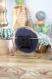 Amber Agate Desk Clock