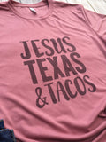 Taco Shirt, Taco Tee, Taco Love, Texas Shirt, Texas Tee, Jesus Texas Taco, Taco Lover, Foodie Gift, Tacos Top, Tacos, Taco, Taco Tuesday