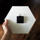 KISMET Design | 10" Black Agate Hex Wall Clock (Silent)