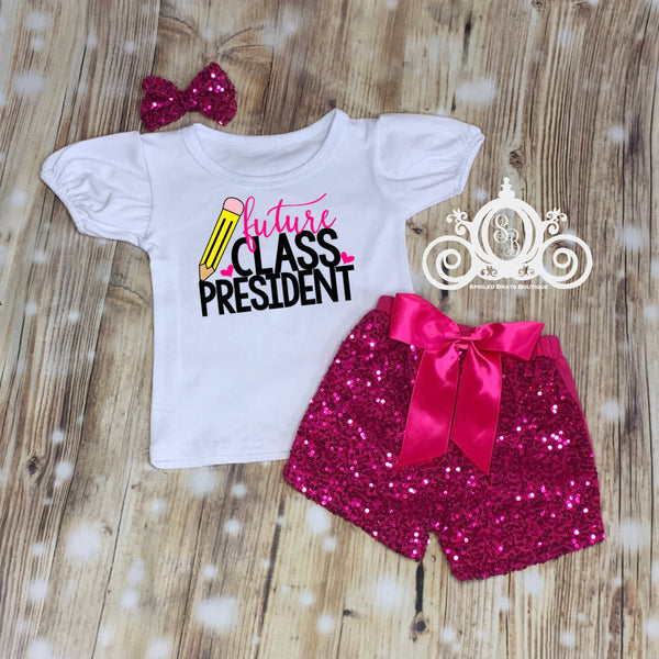Future Class President Girls School Shirt