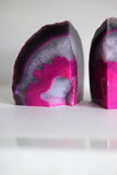 Pink Agate Bookends