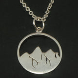 925 Sterling Silver Mountain Necklace