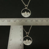 925 Sterling Silver Mountain Necklace
