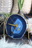 Blue Agate Desk Clock