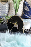 Black Agate Desk Clock