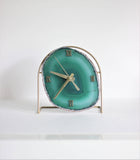 Green Agate Desk Clock