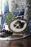 Black Agate Desk Clock