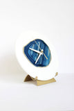 7" Blue Agate Desk Clock