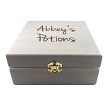 YOUR NAME + Potions! - Essential Oil Storage Box 25 Slot 15ml - Pine - Choose Finish and Custom Laser Engravings - Fit dōTERRA Young Living