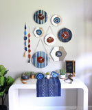 Modern 8" Amber Agate Wood Wall Clock