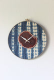 10" Textile Mudcloth Amber Agate Wall Clock